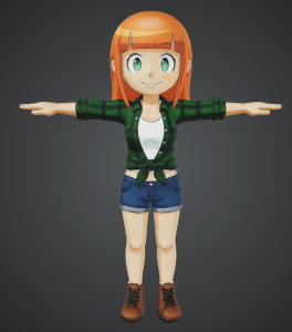 Jenny 3D T pose Jenny 3D T Pose