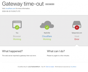FP Cloudflare Error
